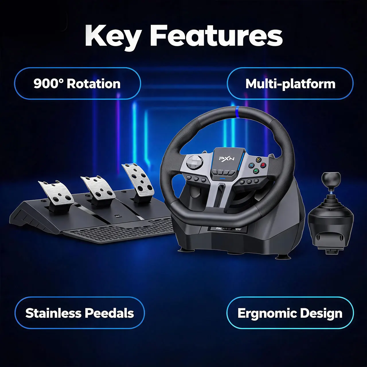 Pc Gaming Xbox - PXN V9 Gen2 Racing Steering Driving
