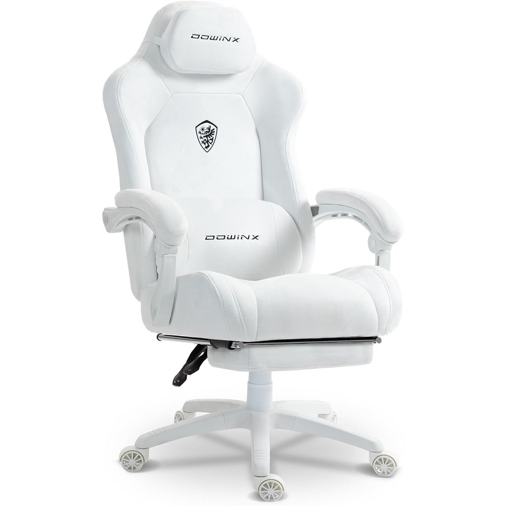 Gaming Chair - Ergonomic High-Back Suede Gaming Chair with