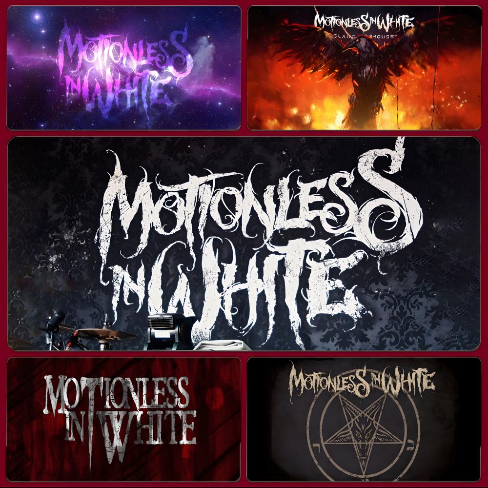 Pc Gaming White - Dark Rock Band M-Motionless In White