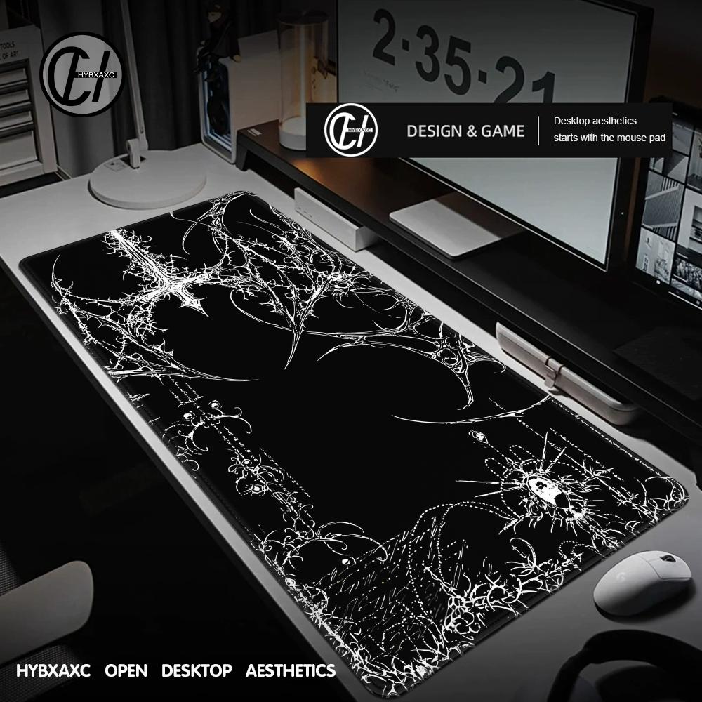 Black White Cybersigilism Desk - đánh giá và giá Pc Gaming White
