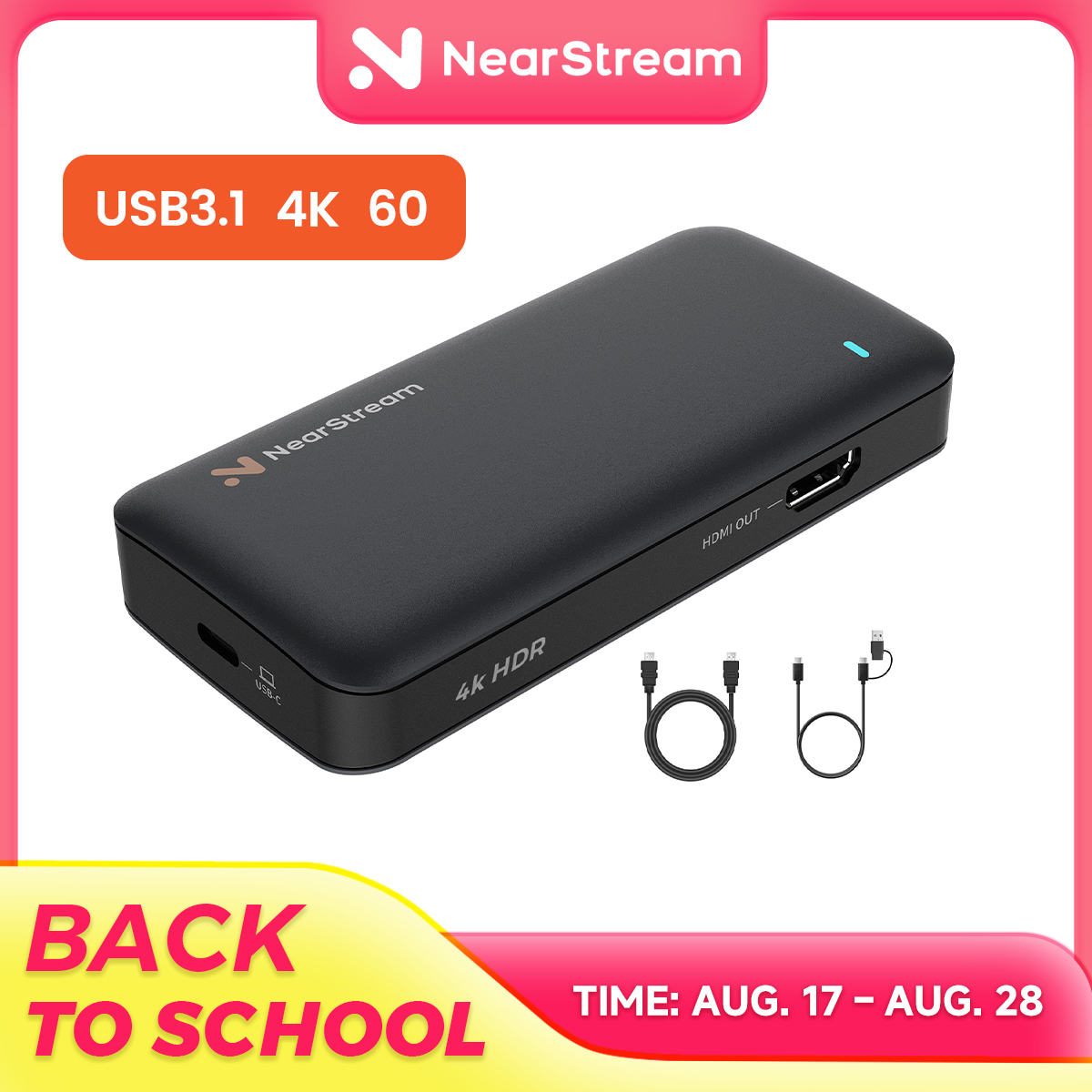 NearStream Premium 4K60 USB 3. - đánh giá và giá Capture Card Hdmi