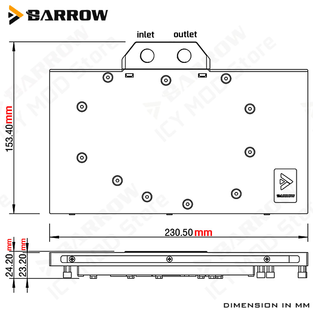 Barrow VGA Water Block for Gig - đánh giá và giá Pc Gaming Rtx 5090