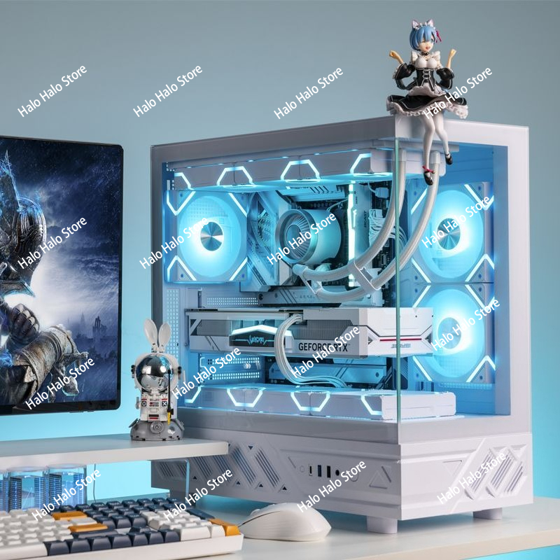 White Seaview ATX PC Case Temp - đánh giá và giá Pc Gaming White