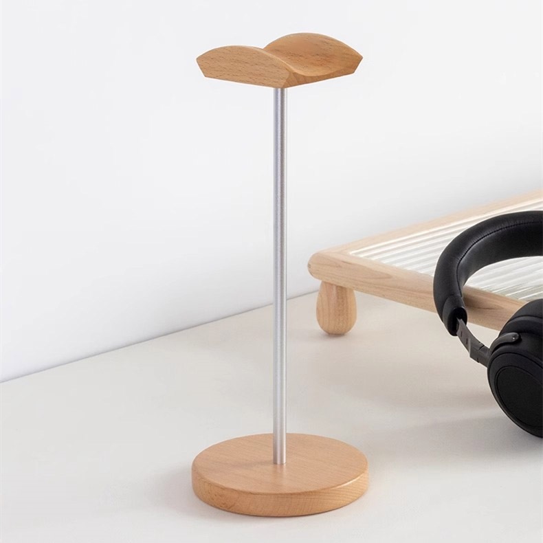 Black Walnut Wood & Aluminum H - đánh giá và giá Headset Stand