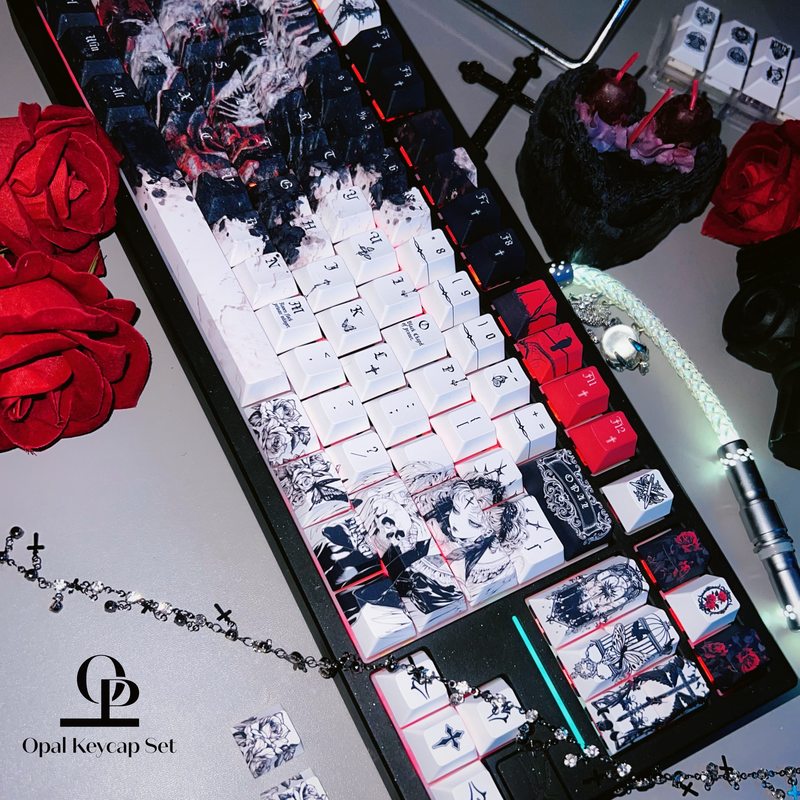 Black White Theme Keycap PBT F - đánh giá và giá Pc Gaming White