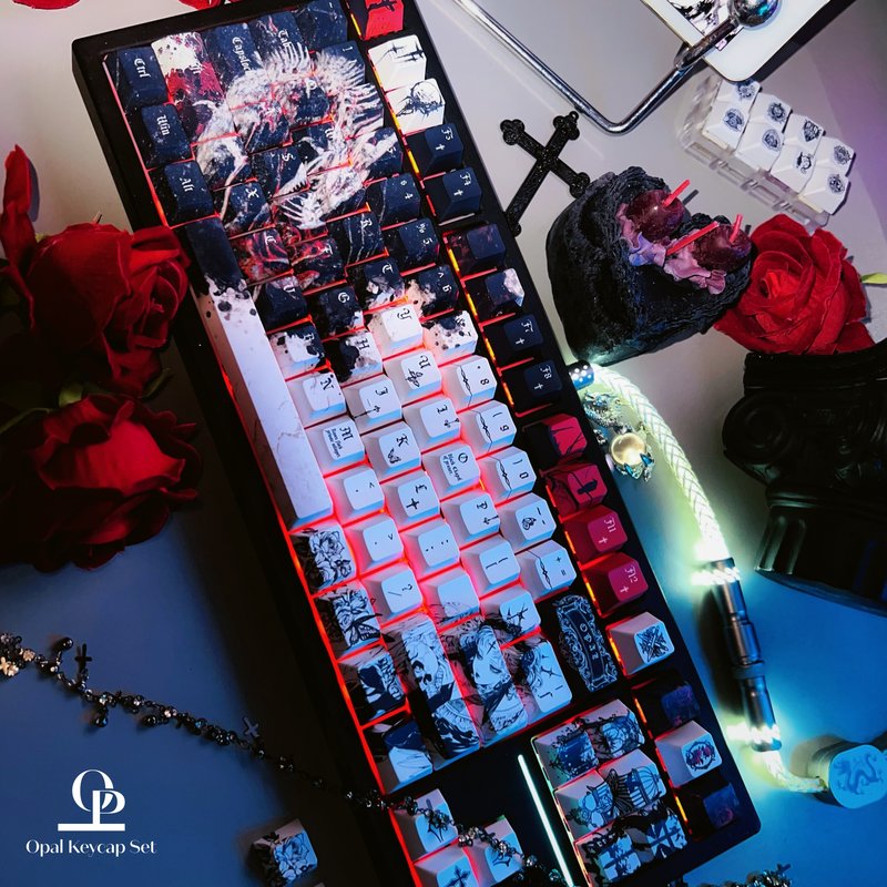 Black White Theme Keycap PBT F - đánh giá và giá Pc Gaming White