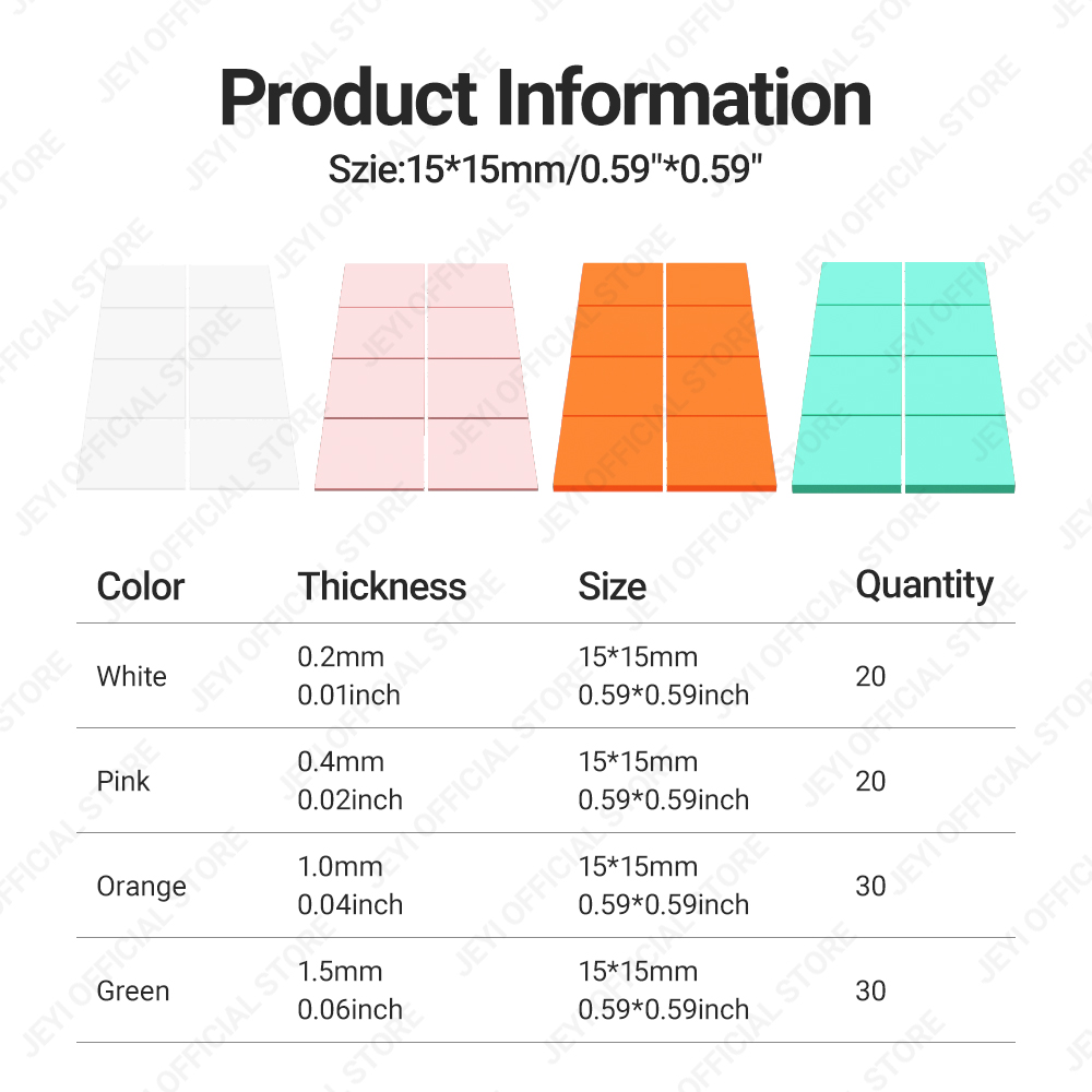 JEYI 100-Pack Thermal Conducti - đánh giá và giá M.2 Ssd Heatsink