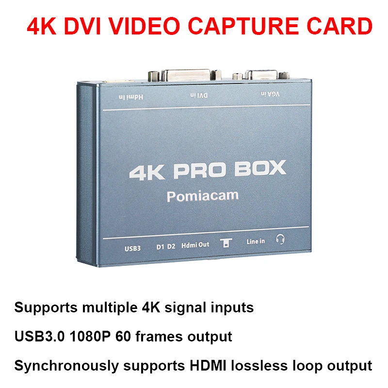 4K PRO BOX DVI HDMI VGA To USB - đánh giá và giá Capture Card Hdmi