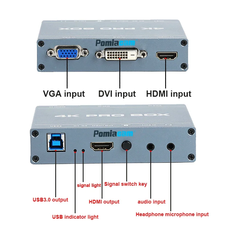 4K PRO BOX DVI HDMI VGA To USB - đánh giá và giá Capture Card Hdmi