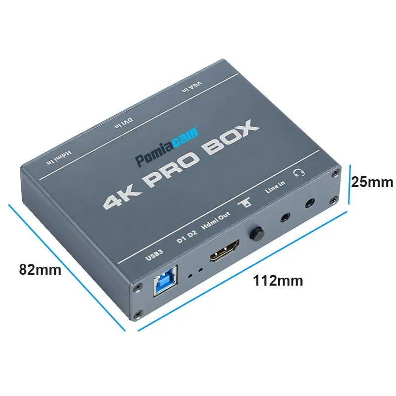 4K PRO BOX DVI HDMI VGA To USB - đánh giá và giá Capture Card Hdmi