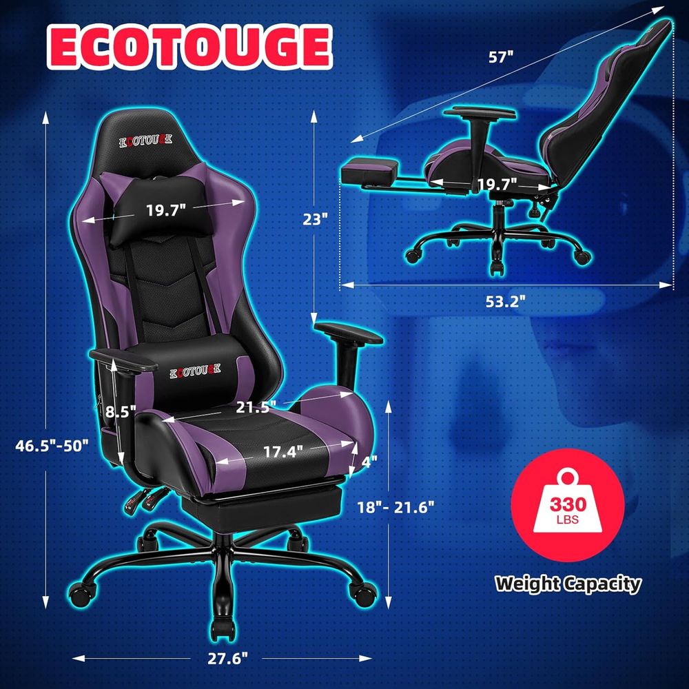 Racing-Style Gaming Chair with - đánh giá và giá Gaming Chair