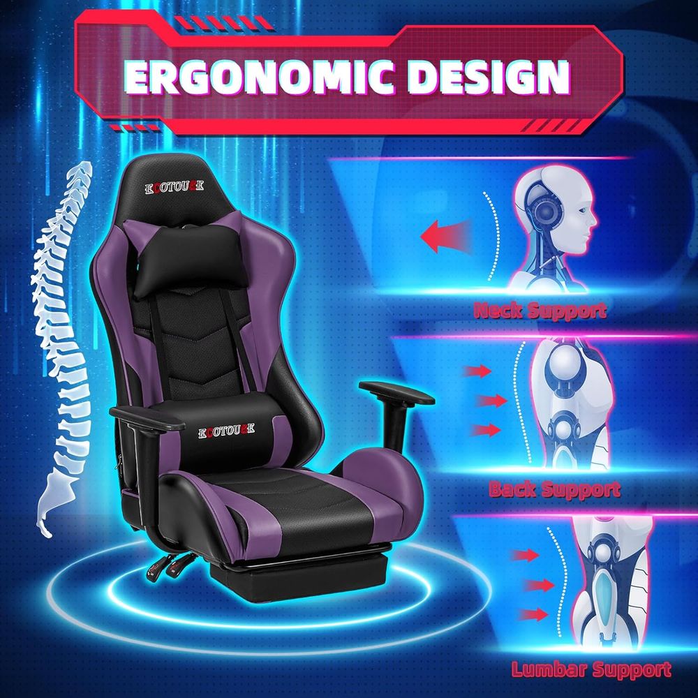 Racing-Style Gaming Chair with - đánh giá và giá Gaming Chair