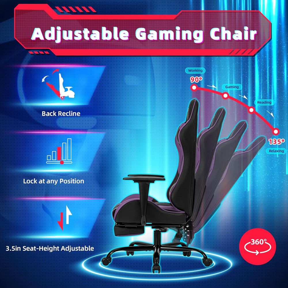 Racing-Style Gaming Chair with - đánh giá và giá Gaming Chair