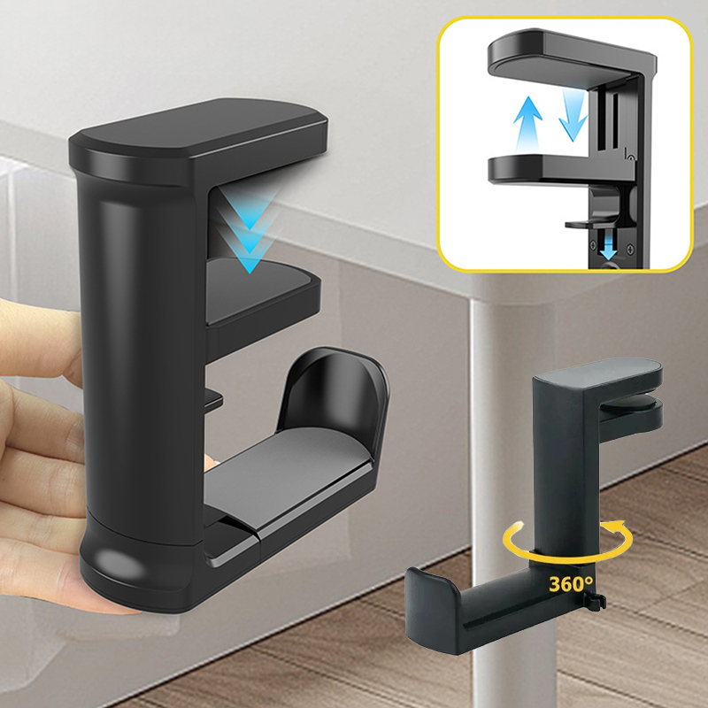 No Punch Table Clip Hook Earph - đánh giá và giá Headset Stand