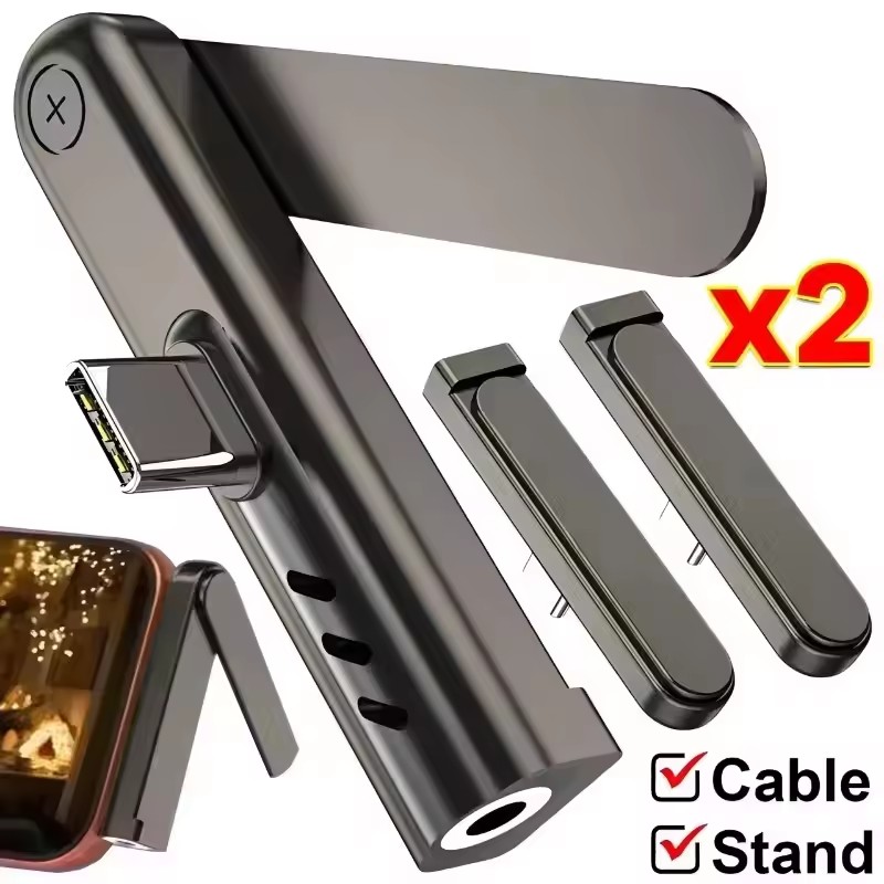 2/1PCS Portable USB C To 3.5mm - đánh giá và giá Headset Stand