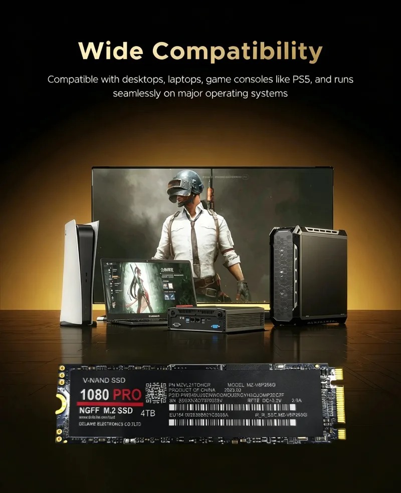 M.2 NGFF NVMe PCIe 4.0 High Sp - đánh giá và giá Pc Gaming Ps5