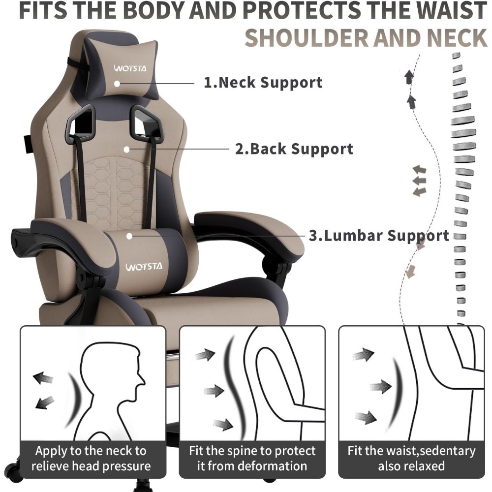 Ergonomic Gaming Chair with Ma - đánh giá và giá Gaming Chair