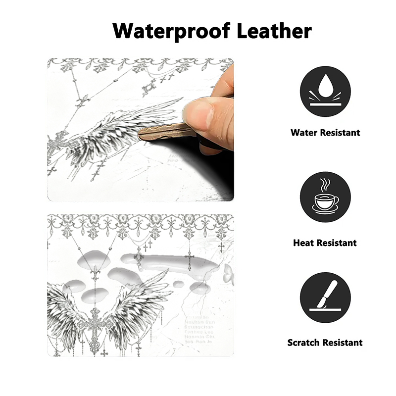Leather Mousepad Black White A - đánh giá và giá Pc Gaming White