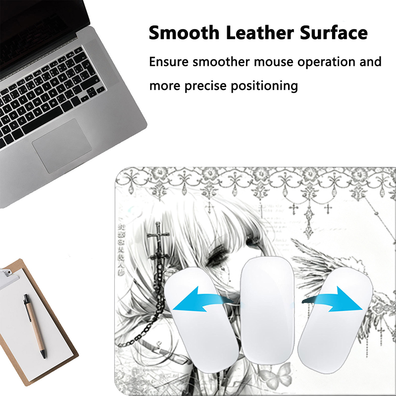 Leather Mousepad Black White A - đánh giá và giá Pc Gaming White