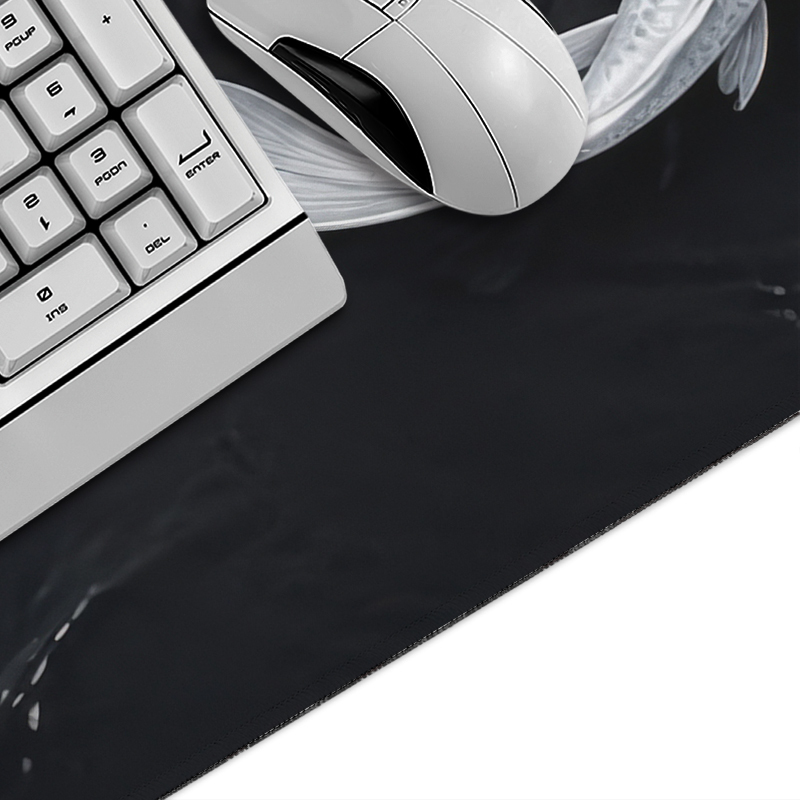 Black White Koi Mouse Pad Game - đánh giá và giá Pc Gaming White
