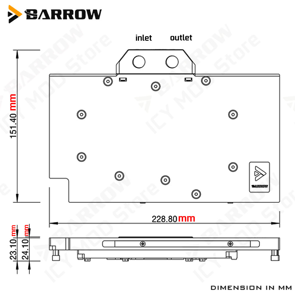 Barrow Display Card Water Cool - đánh giá và giá Pc Gaming Rtx 5090