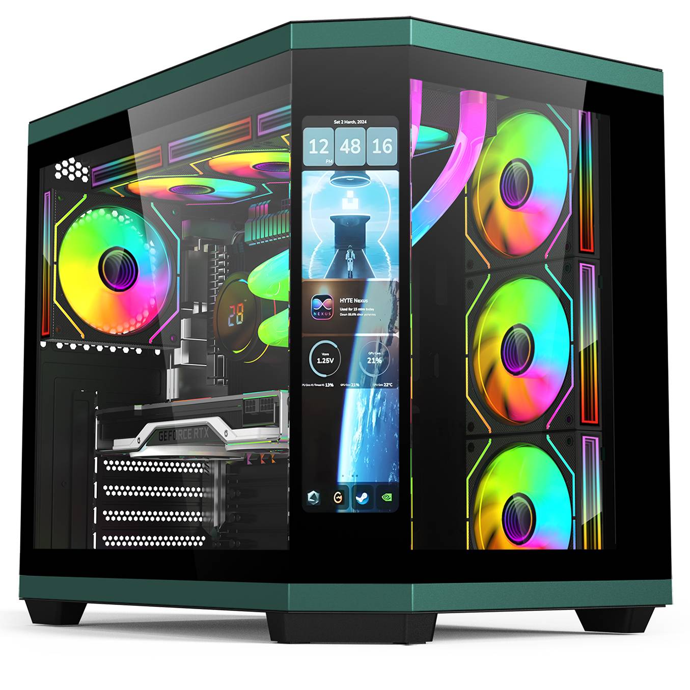 Full Tower Black And White ATX - đánh giá và giá Pc Gaming White